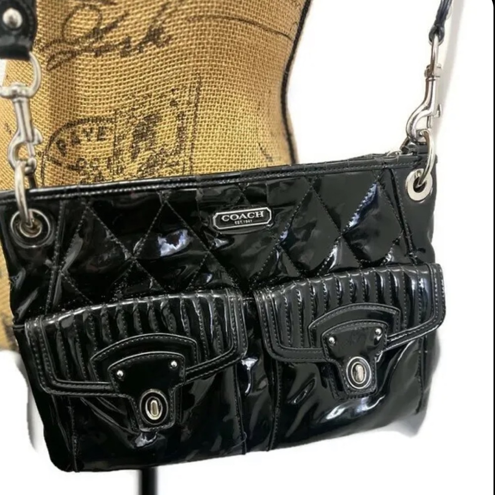Coach Black Poppy Handbag